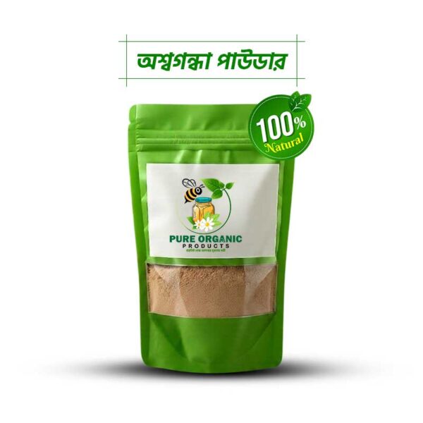 Pure Organic Products Organic Ashwagandha Powder – 100% Pure Herbal Root Powder