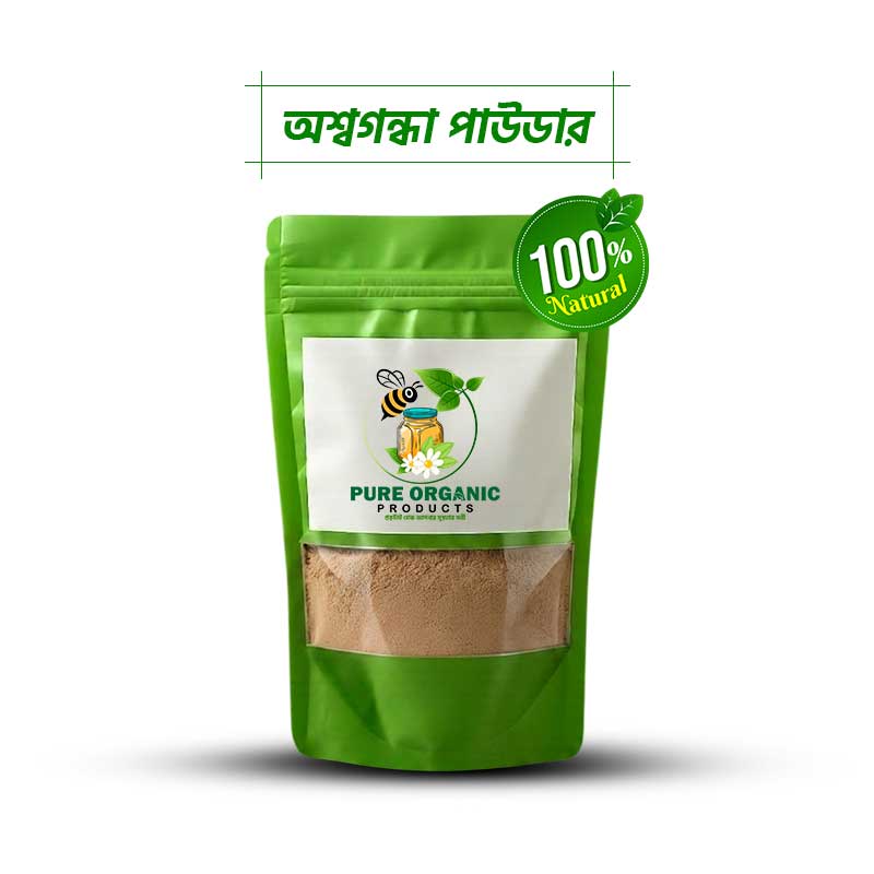 Pure Organic Products Organic Ashwagandha Powder – 100% Pure Herbal Root Powder
