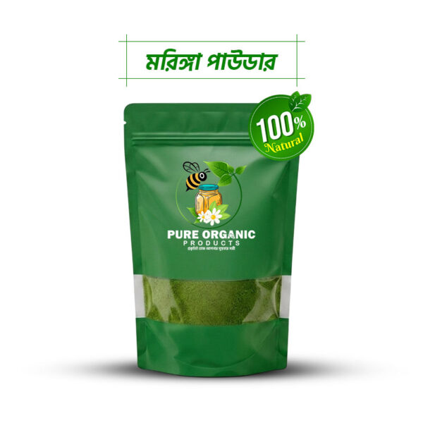 100% Natural Moringa Powder Rich in Nutrients and Antioxidants