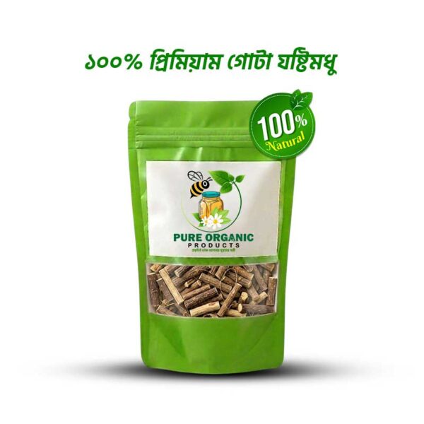 Pure Organic Products Premium Whole Licorice Root (Joshthimodhu)