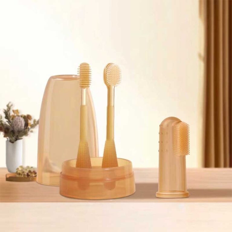 3-in-1 Silicone Baby Oral Care & Finger Brush Set | Pure Organic Products