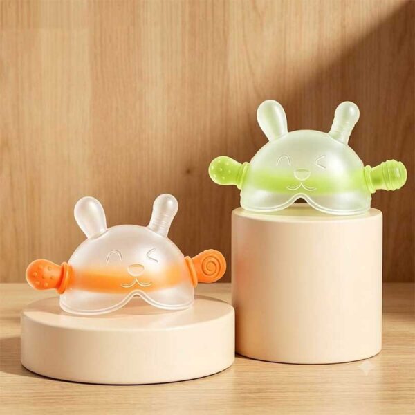 Hand Guard Anti-Thumb Sucking Silicone Teether | Food Grade Silicone Baby Teether